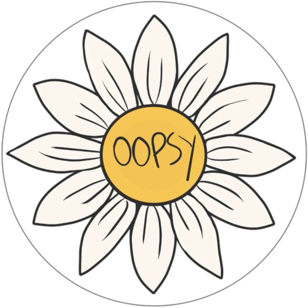 Kiwi Gifts Oopsy Daisy - 25 Pack Circle Stickers 3"