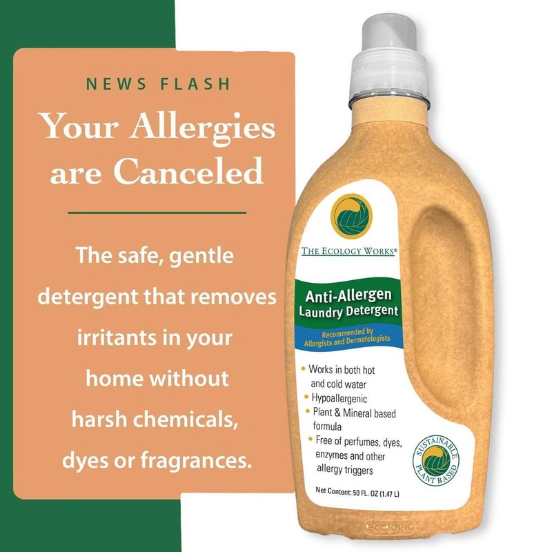 Anti-Allergy Laundry Detergent - Natural Allergy Free Laundry Soap -