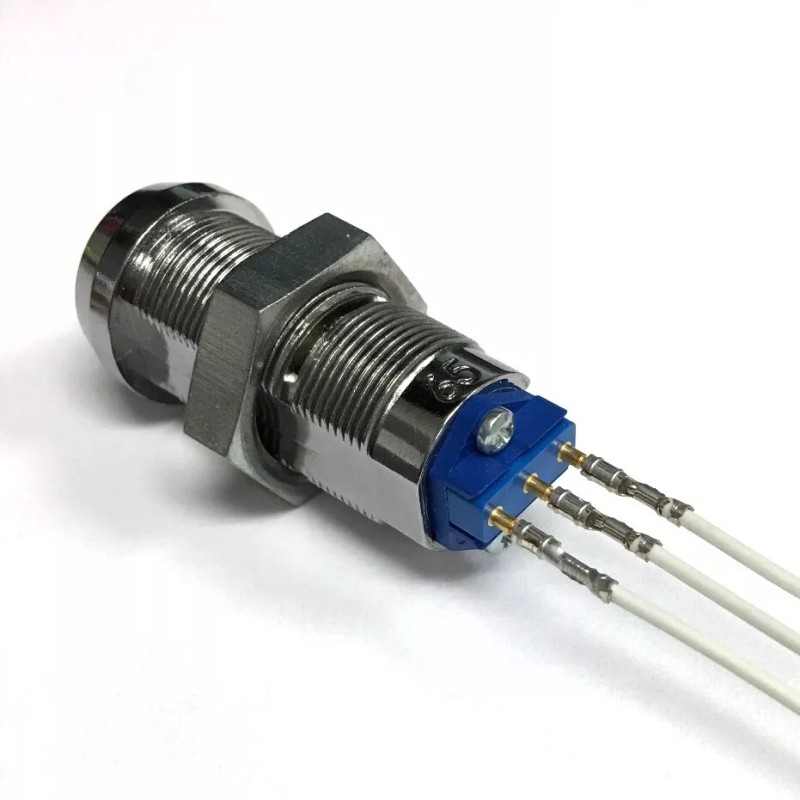 Medeco On-Off Key Switch Lock, Momentary (Spring Return), Single Pole