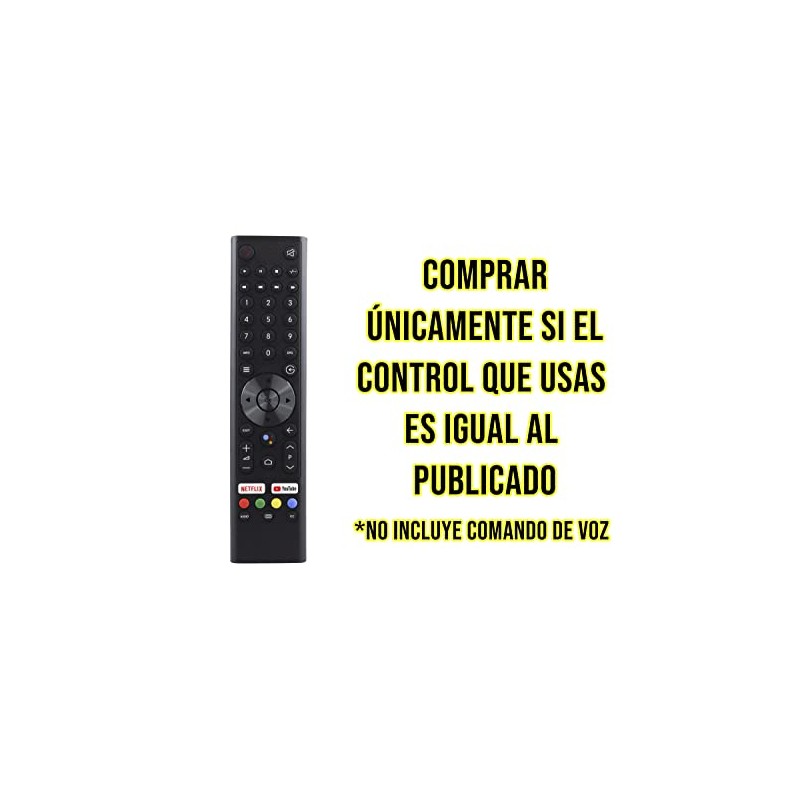CONTROL EXPERT Control Remoto SANSUI Smart TV 4K Android TV