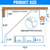 Pisman Adjustable Closet Rod Bracket Heavy Duty,Shelf Bracket with Rod