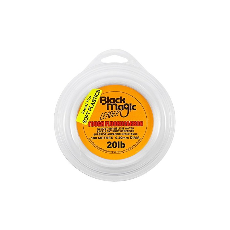Black Magic Tough Fluorocarbon Leader 15lb 120m
