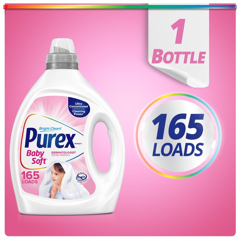 Purex Baby Laundry Detergent Liquid, Ultra Concentrated, 82.5 fl oz,