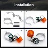 Ygmylandbb Motorcycle Turn Signal Bracket, Metal Motorcycle Modified Turn Signal