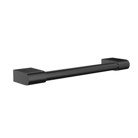 Emco Flow Bath Handle 300 mm in Black for Bathroom - Grab Bar for Bathroom Safety - Easy Wall Mounting of Safety Handle
