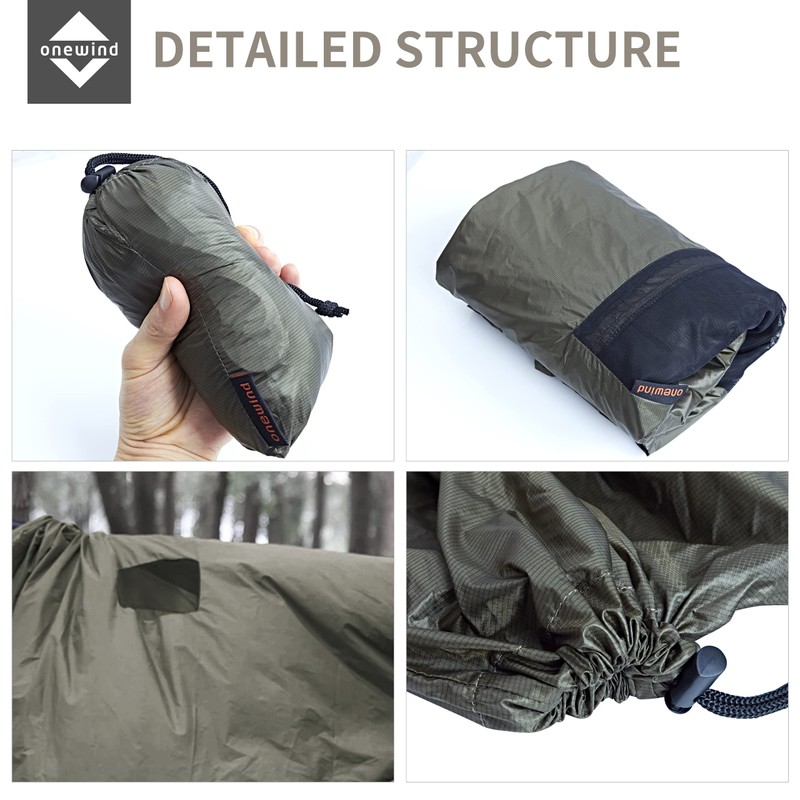 Onewind Premium Hammock Zipper Windsock for Zipper Netted Hammock, Hammock
