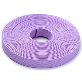 めぐみ手芸エコクラフトテープ クラフトバンド ライラック 10m巻 幅15mm 12芯 12-001