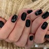 COSMOO Black Quick Dry Nail Polish, Solid Black Air Dry