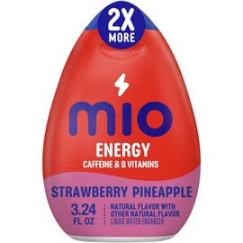 mio Energy Strawberry Pineapple Flavored with other natural flavor Liquid Water Enhancer, 3.24 fl oz Bottle