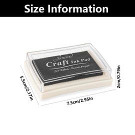 6 PCS Ink Pads for Stamping, Stamp Pad, Stamp Ink, Ink Pads for Stamping Card Making, Washable Stamp Ink Pad, for Use in Card Making, Paper Craft, Scrapbook, Canvas, Rubber Art