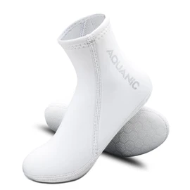 nitescuba Diving Socks 2.5 mm Neoprene Wetsuit Socks Thermal Water Socks Fin Socks for Snorkelling Surfing Socks, Mid Length White