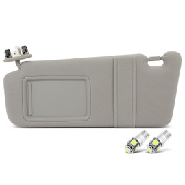 SCITOO Car Sun Visor Assbembly with Mirror Fit for 2007-2011 for Toyota for Camry Gray with Sunroof(Left Driver Side)