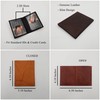 ag wallets 2 ID Leather Bifold License Holder (Black)