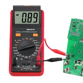 CAMWAY LCR Meter LCD Capacitance Inductance Resistance Tester Measuring Meter Self-Discharge pF nF μF with Overrange Display
