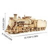 DIY Steam Train Model Vehicle 3D Wooden Puzzles Assembly Toys