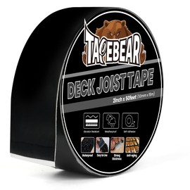 TAPEBEAR Joist Tape 2"×50', Deck Joist Tape Butyl Sealant Joist Flashing Tape for Decking, Waterproof Anti-Corrosion Weather Resistant Tape for Wood Decks Beams Rim, Roof