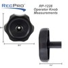 RecPro RV Window and Vent Knob | 1" Shaft |