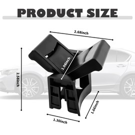 Car Cup Holder Insert OEM# 55618-0E170-C0,Car Center Console Cup Holder Insert Divider Compatible with Toyota 2014-2019 Highlander,Automotive Cup Holders Insert Car Accessories (55618-0E170-C0)