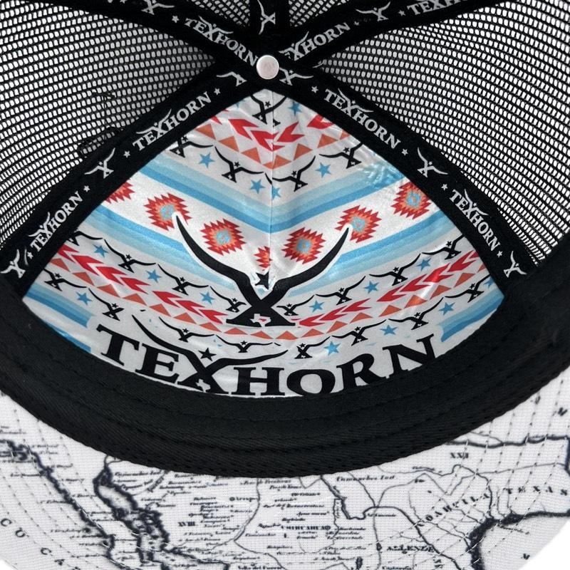 TEXHORN CAP Style: NAVA Black cap with Mexico map in