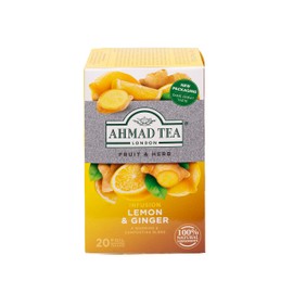 Ahmad Tea Tea Infusion, Lemon & Ginger, 40G, 20 Count