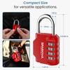 Sparkiva Combination Padlock with Code, 4 Digit Heavy Duty Lock
