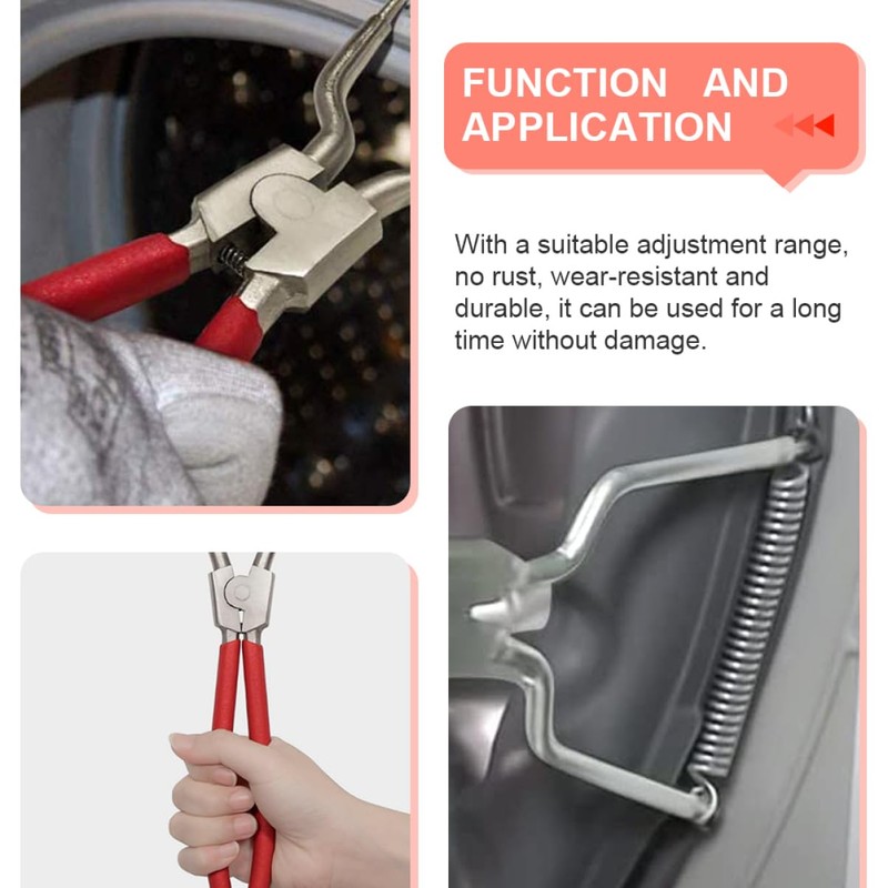 IWOWHERO Galvanized Tub Spring Expansion Tool Washer Spring Pliers for