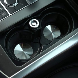 LLKUANG 304 Stainless Steel Cup Holder Cover Mat Trim for Landrover Range Rover Sport Vogue Discovery Sport Discovery 4 LR5