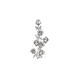 Rosenranke - Forever Never® | Temporäre Tattoos für Erwachsene - Hält bis zu 2 Wochen | vegan, wasserfest, EU-zertifiziert