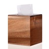 KYDIFS Tissue Box Cover Square, Acacia Wood Tissue Box Holder