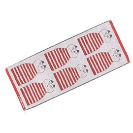 Marushin 8805000700 Lisa Larson Face Towel, Approx. 13.0 x 31.5 inches (33 x 80 cm), Minmi Red, Mother's Day, Birthday, Gift, Gift