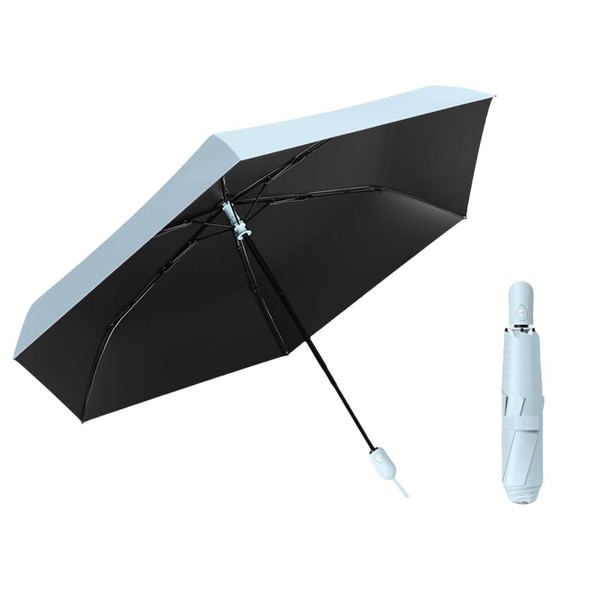Mini Leichter Automatik Auf/Zu Reise Faltender Regenschirm mit Teflon-Beschichtung &