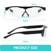 200% Magnifying Glasses with Light, Rechargeable LED Lighted Magnifying Eyewear,Flip-top