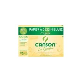 CANSON Drawing Paper 'C' Grain, DIN A4, 224 g/m²