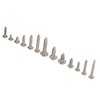 240Pcs Self Tapping Screws Cross Pan Head Stainless Steel M3