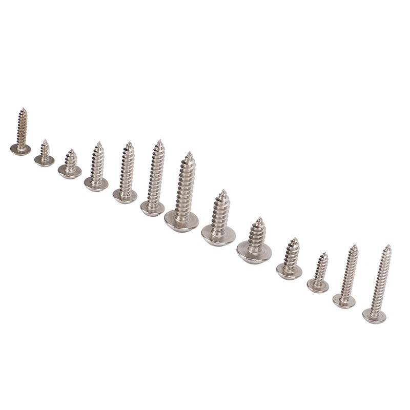 240Pcs Self Tapping Screws Cross Pan Head Stainless Steel M3