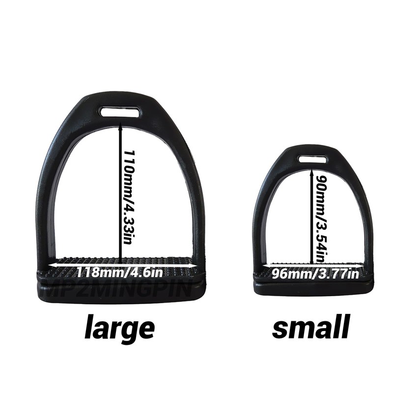 MP2MINGPIN Lightweight POM Plastic Stirrups, Rust-Resistant and Comfortable Equestrian Stirrups,