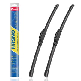 HRSNO® 22"+22" Wipers Replacement for Ford F-150 2023-1997 Chevy Silverado Series 2007-1999 Suburban 2023-2015 Tahoe 2021-2015 GMC Yukon 2021-2015 Ram 1500 2018-2011 Windshield Wiper Blades(Pack of 2)