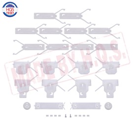 HQS For 81-88 Cutlass Chrome Lower Body Molding Trim Retainer Complete Clip Set