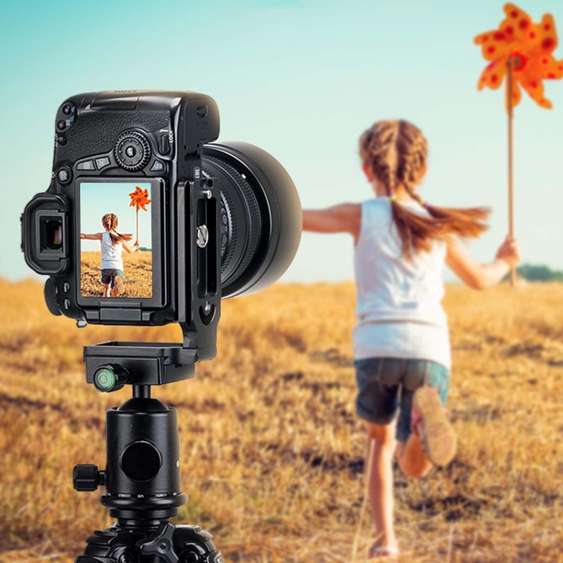 Aicharynic L-Bracket Quick Release Plate L-shaped Bracket Vertical Universal DSLR