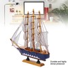 Model Ship Mediterranean Style High Density Natural Pinewood Durable Vibrant
