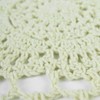 kilofly Crochet Cotton Lace Placemats Doilies 4pc, Oval, Beige, 12
