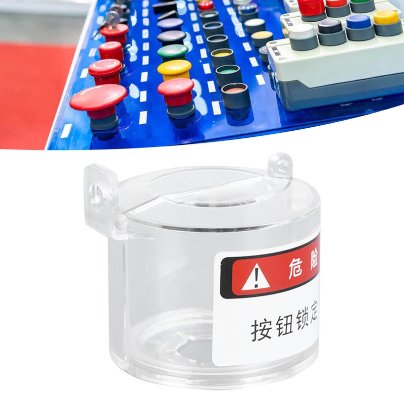 Push Button Switch Guard Case Transparent Impact Resistant Emergency Stop