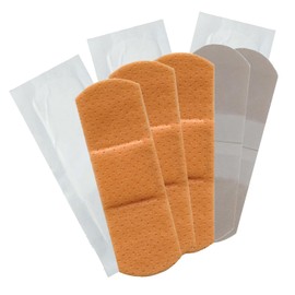 200 Sheer Plastic Flexible Adhesive Bandages with Non-Stick Pad - Strong Sterile 1’’x3’’ Bandage for Wound Care for First Aid Kits - Latex Free Long Lasting Dressing for Cuts and Abrasions (2x100)