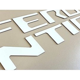 Rear Tailgate Letters Compatible with Frontier 2022-Up ABS Plastic Inserts NOT Decals (White)