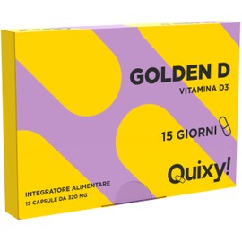 Quixy - Golden D Integratore Ossa e Muscoli, Forza e Stabilità, 15 Capsule