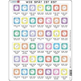 Larsen OB7 Time Learning Puzzle – German – 42 Pieces