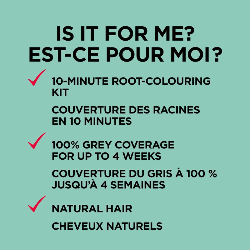 Root Rescue 10 Minute Root Hair Coloring Kit, Permanent Hair