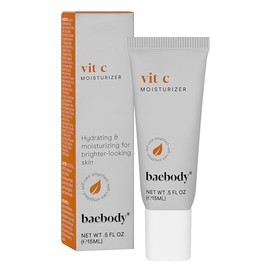 Baebody Made in USA Vitamin C Face Moisturizer - Travel Size Brightening Vitamin C Cream Moisturizer with Jojoba Oil - Anti Aging and Hydrating (0.5 f