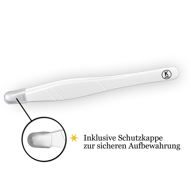K-Pro Tweezers for Hair Removal Slanted Professional Stainless Steel 1