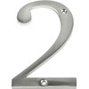 Distinctions by Hillman 843322 4-Inch Brushed Nickel Flush-Mount House Number